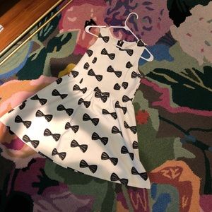 Black and White bow dress